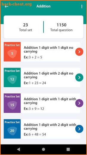 Easy Math 4 Operations Worksheets screenshot