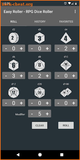 Easy Roller - RPG Dice Roller screenshot