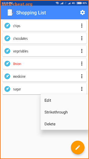 Easy Shopping List screenshot