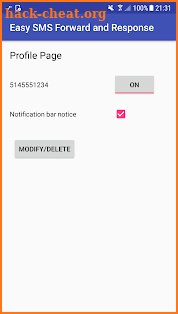 Easy SMS Forward and Response screenshot