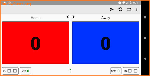 Easy Volleyball Scorekeeper - With Text Messaging screenshot