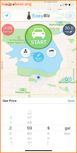 EasyBiz Mileage Tracker - Business Gas Tax Expense screenshot