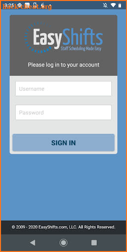 EasyShifts screenshot