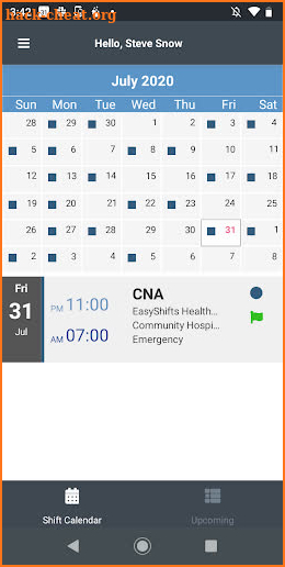 EasyShifts screenshot