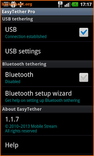 EasyTether Full screenshot