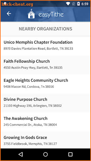 EasyTithe Giving screenshot