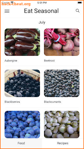 Eat Seasonal - USA screenshot