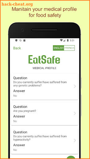 EatSafe screenshot