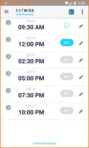 EatWise - Meal Reminder screenshot