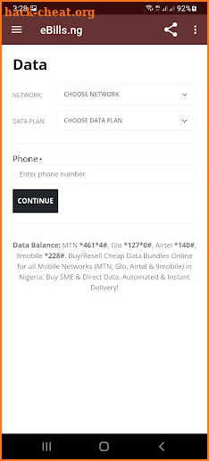 eBills.ng - Buy Cheap Data screenshot