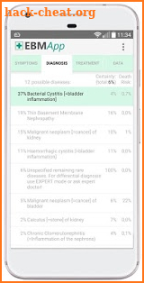 EBMApp: Diagnose fever screenshot