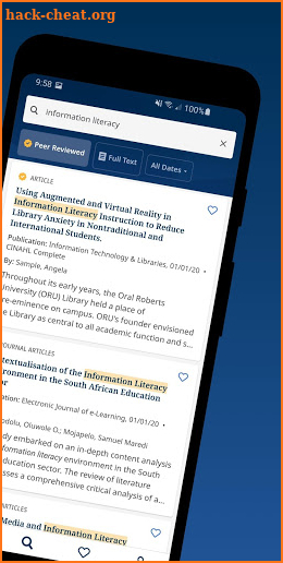 EBSCO Mobile screenshot