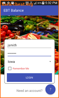EBT Balance screenshot