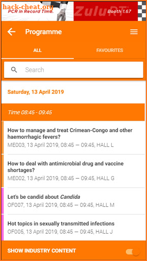 ECCMID 2019 screenshot