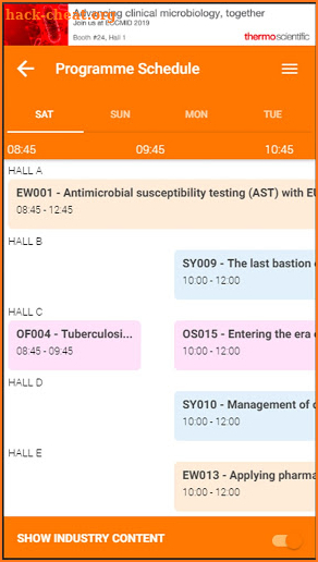 ECCMID 2019 screenshot