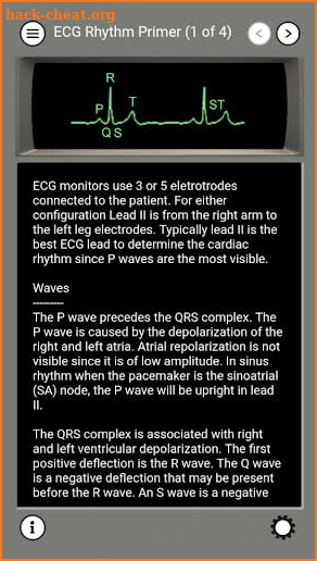 ECG and ACLS Tutor screenshot