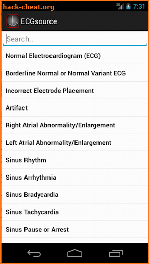 ECGsource screenshot