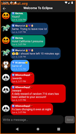 Eclipse Chat screenshot