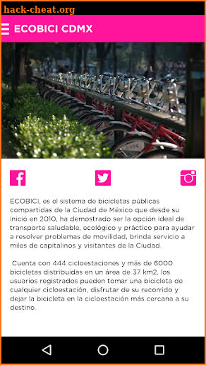 ECOBICI CDMX screenshot