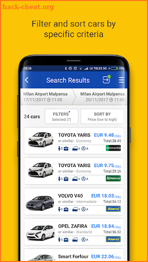 EconomyBookings Car Rental screenshot