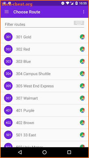 ECU Transit Live screenshot