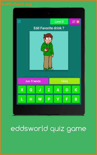 Eddsworld Quiz game screenshot