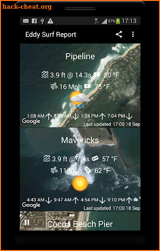 Eddy Surf Report Wave Forecast screenshot