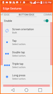 Edge Gestures screenshot