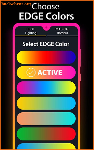 Edge Lighting - Borderlight Live Wallpaper screenshot