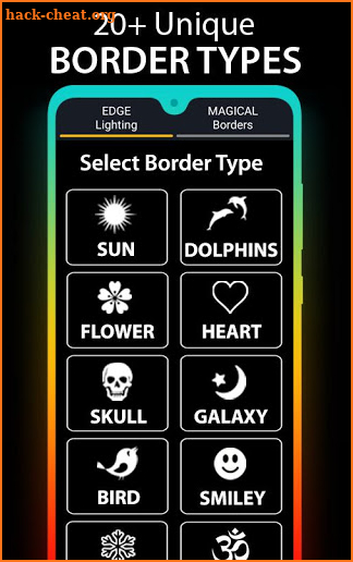 Edge Lighting - Borderlight Live Wallpaper screenshot