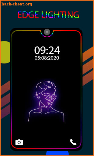 Edge Lighting Colors-Borderlight Live Wallpaper screenshot