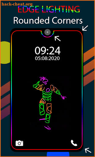 Edge Lighting Colors-Borderlight Live Wallpaper screenshot