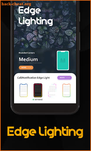 Edge Lighting : Rounded Corner, Notification Alert screenshot