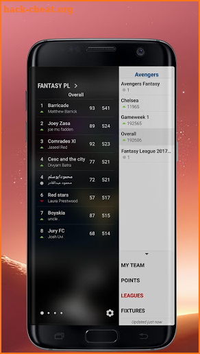 Edge Panel for Fantasy Premier League screenshot