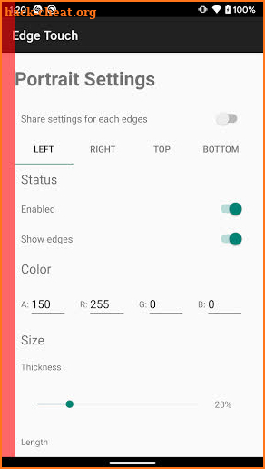 Edge Touch screenshot