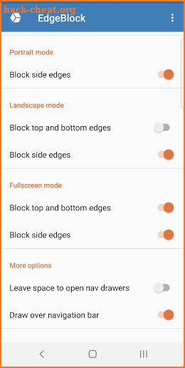 EdgeBlock: Intelligent screen edge touch blocker screenshot