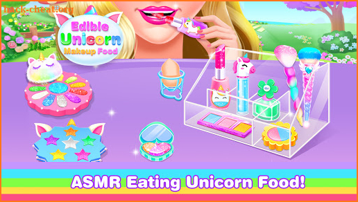 Edible Unicorn Candy Makeup – ASMR Games for Girls screenshot