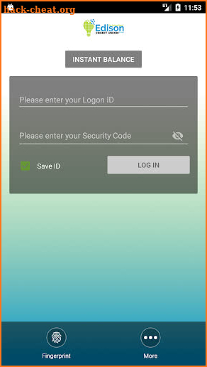 Edison Credit Union screenshot