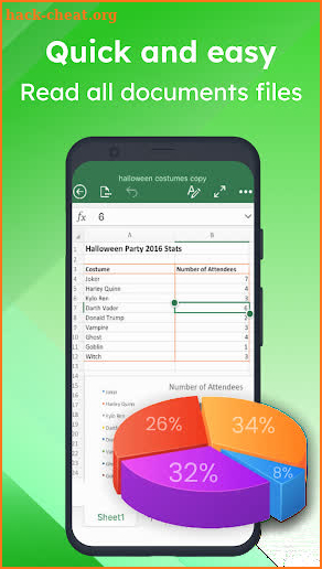 Edit Excel Spreadsheets Reader screenshot