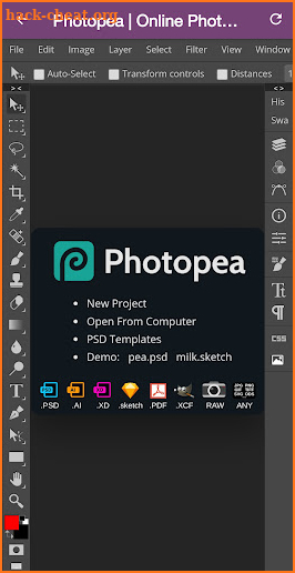 Edit photopea screenshot