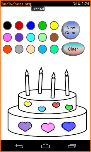 Educational kids coloring painting game screenshot