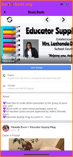 Educator Supply Plug screenshot