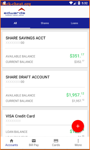 Edwards FCU screenshot