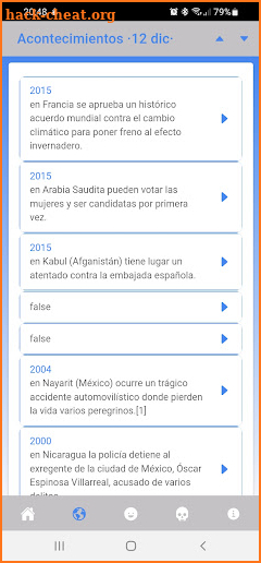 Efemérides screenshot