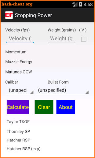 Effective Firearms Stopping Power screenshot