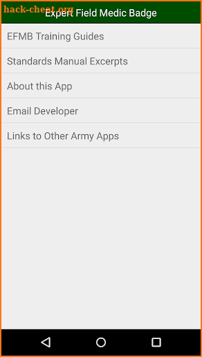 EFMB Expert Field Medic Badge screenshot