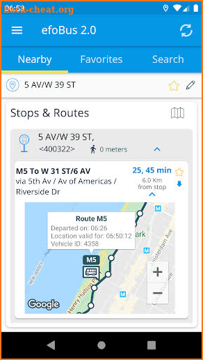 efoBus 2.0 - Transit on time screenshot