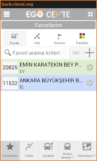 EGO CEP'te screenshot