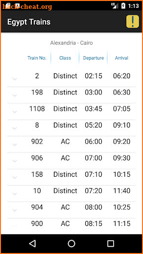 Egypt Trains screenshot