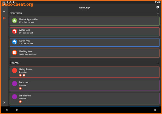 EHW+ | Consumption & readings screenshot